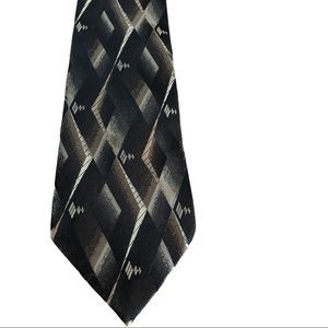 Pierre Cardin Black design silk Tie